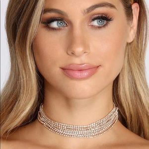 Rhinestone Choker Necklace